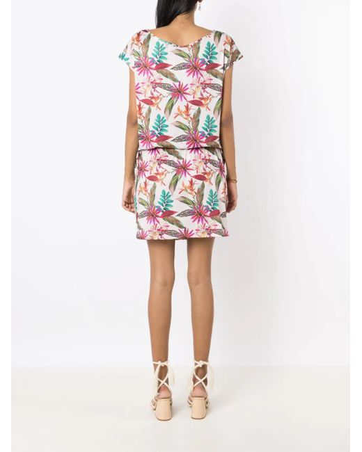 Abito Corto Shiva Con Stampa di Lygia & Nanny in Red