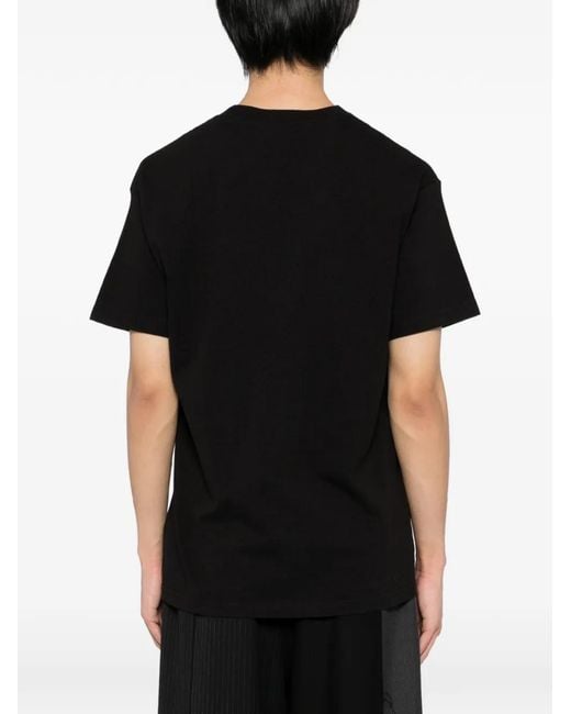 Yohji Yamamoto Black Y's For Masses Cotton Printed T-Shirt for men