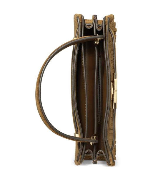Tory Burch Metallic Lee Radziwill Suede Leather Mini Bag