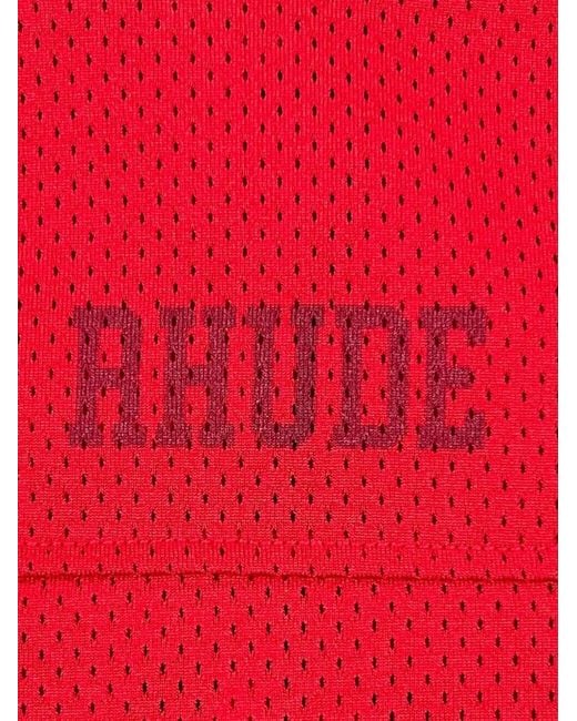 Rhude Red Lightning Football Shirt for men