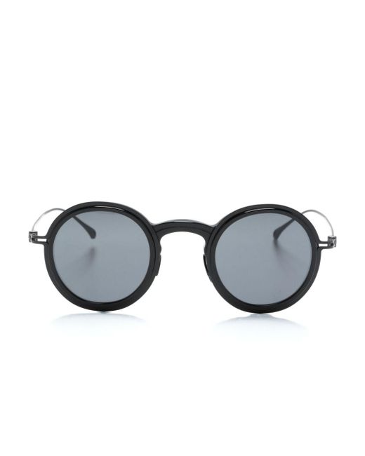 Giorgio Armani Gray Round-frame Sunglasses for men