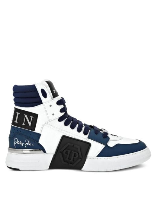 Philipp Plein Blue High-Top Sneakers