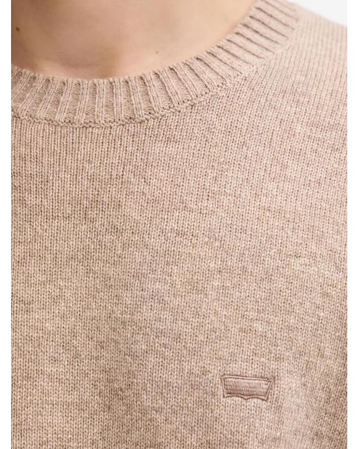Levi's Natural Pull À Logo Brodé Et Col Ras Du Cou for men