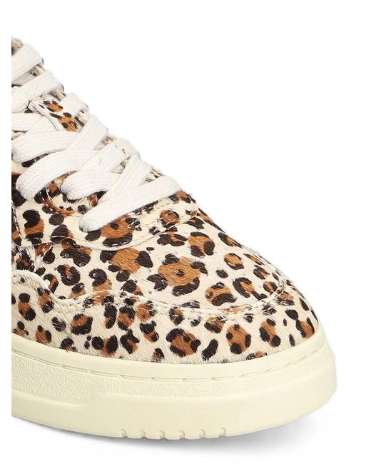 Autry Natural Aulw-Ja04 Medalist Leopard-Print Sneakers