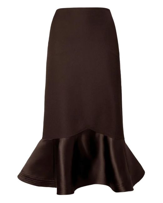 Fendi Brown Ruffled Skirt