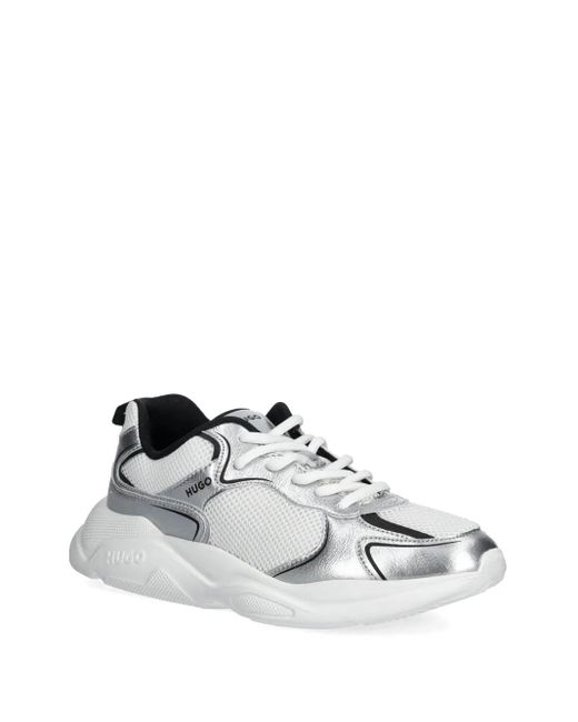 HUGO Metallic-finish Sneakers