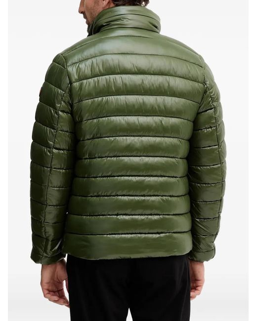 Save The Duck Green Zip-Fastening Jacket for men