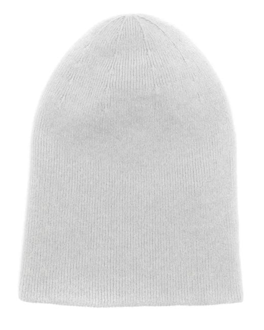Boris Bidjan Saberi White Ribbed-Knit Cashmere Beanie for men