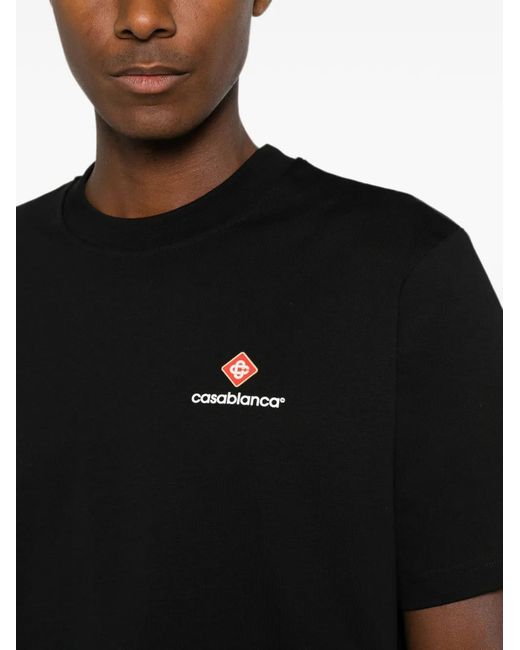 Casablanca Black Logo-Print T-Shirt for men