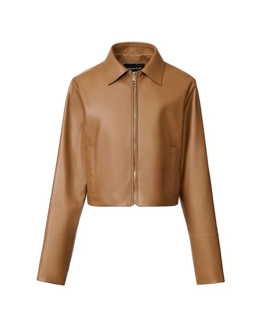 Fabiana Filippi Brown Lissé Nappa Jacket