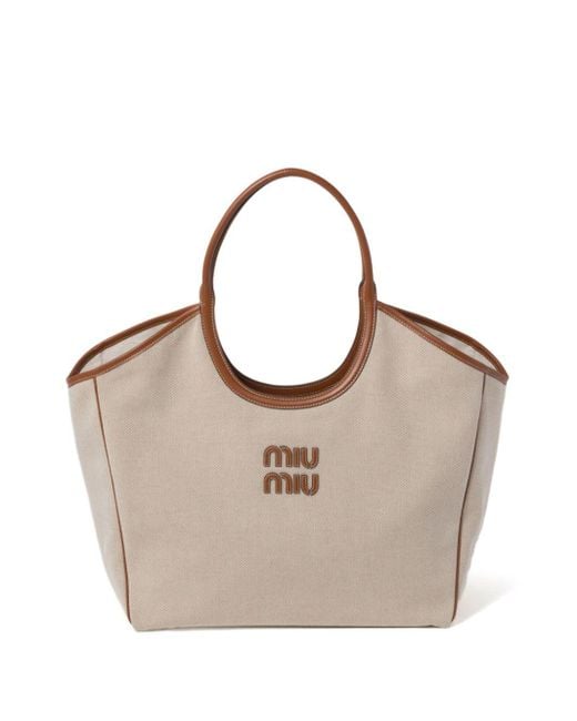Miu Miu Natural Ivy Tote Bag