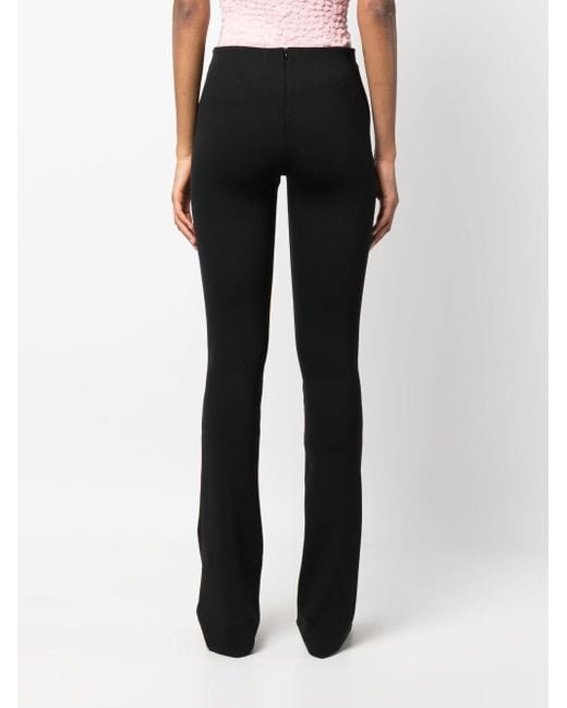 Sportmax Blue Fitted Stretch-design Trousers