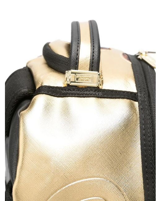 Sprayground Gray Shark Mouth Checkered Backpack for men