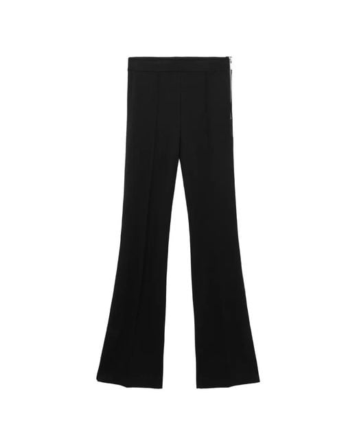 Helmut Lang Black Pantalon Évasé À Zips