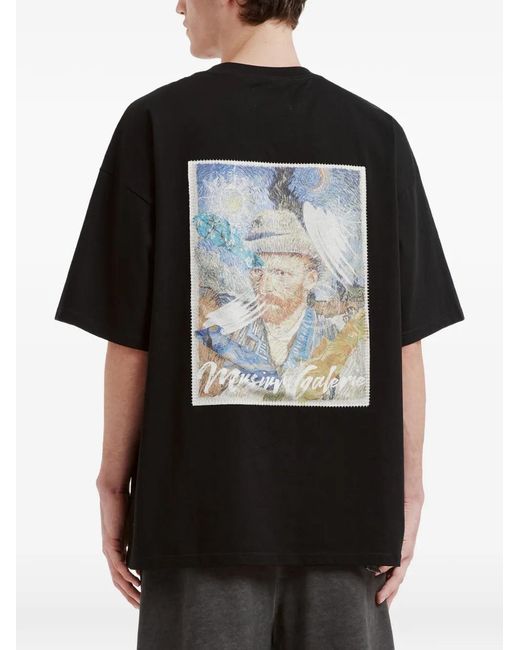 Musium Div. Black Round Neck Graphic T-Shirt for men