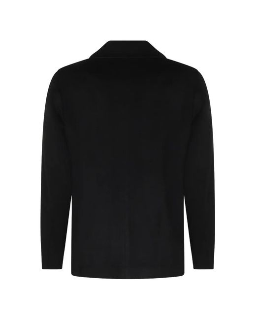 Lardini Black Patch-Pocket Cashmere Jacket for men