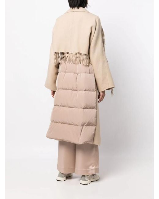 Goen.J Natural Double-Faced Fringed Coat