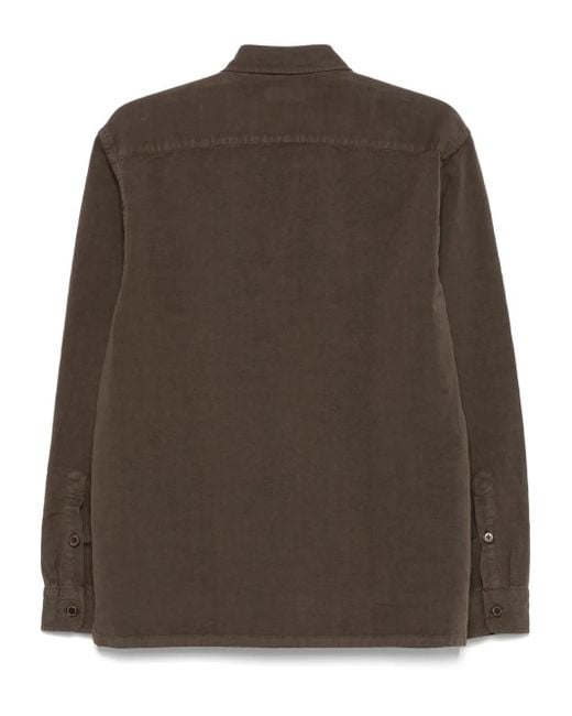 Fay Brown Canvas Shirt for men