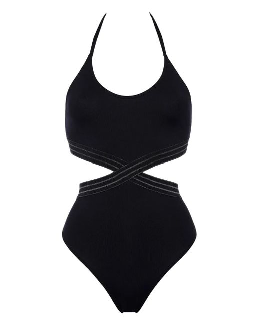 Eres Black Évasion Cut-Out Swimsuit