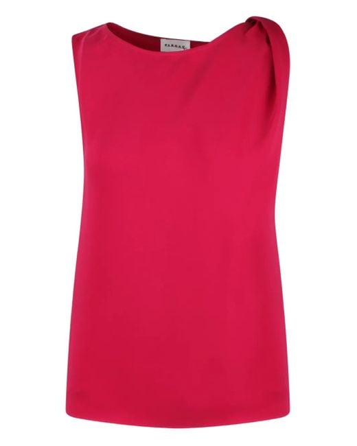 P.A.R.O.S.H. ノットディテール トップ Red