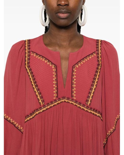 Ba&sh Red Tulsie Mini Dress