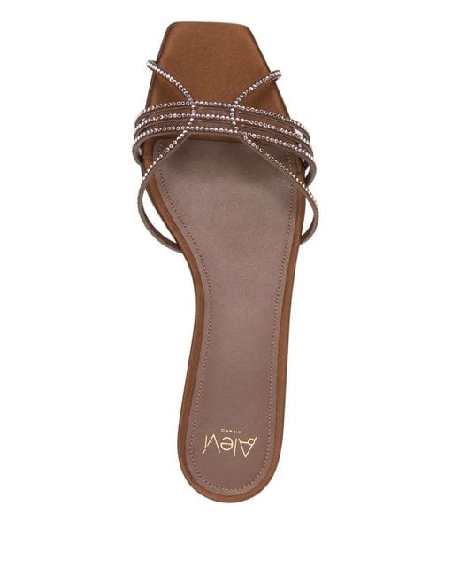 ALEVI Brown Agnese Flat Sandals