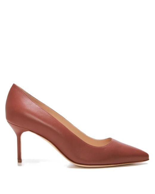 Pumps Classic A Punta Con Tacco A Stiletto 70Mm di Manolo Blahnik in Pink