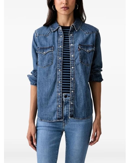 Levi's Blue Heritage Western-Style Denim Shirt