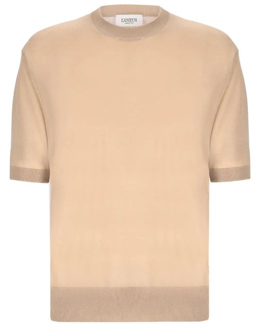 Laneus Natural Fine-Knit T-Shirt for men