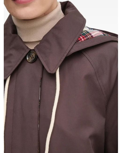 Barbour X Alexa Chung Natalie Jas Met Capuchon in het Brown