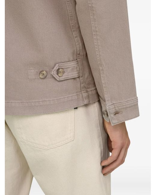 Boggi Gray Buttoned Shirt Jacket for men
