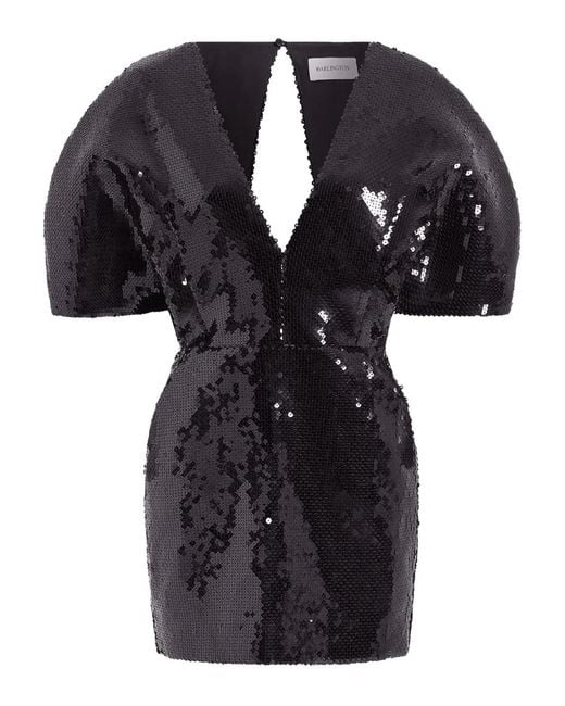 16Arlington Black Riaura Sequinned Mini Dress