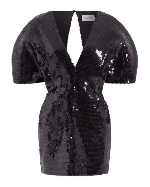 16Arlington Black Riaura Sequinned Mini Dress