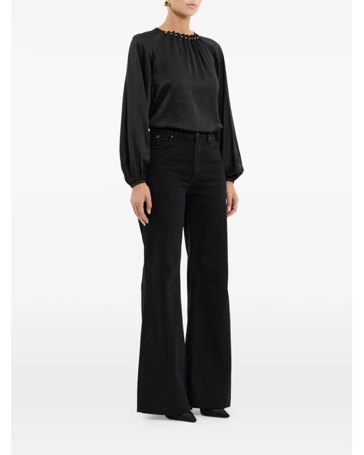 Rebecca Vallance Black Studded Lavinia Blouse
