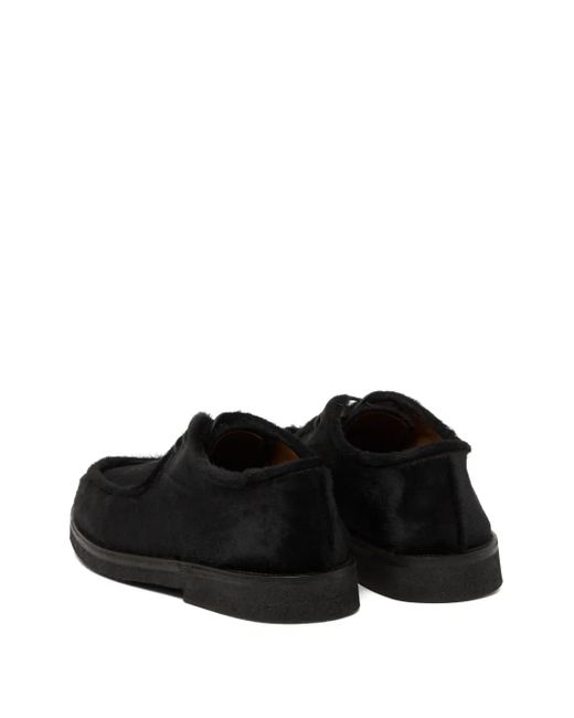 Marsèll Black Moccar Calf Hair Derby Shoes for men