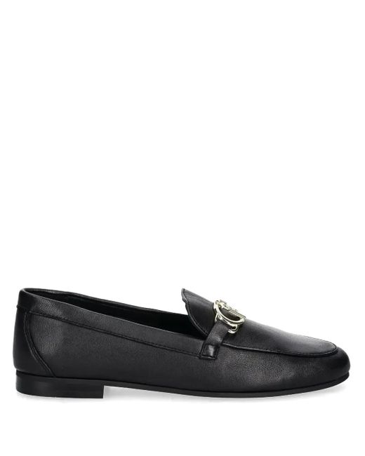 Mocassini Con Placca Logo di Liu Jo in Black