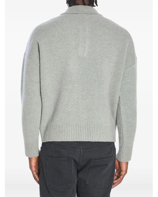 Polo Ami De Coeur En Intarsia AMI de hombre de color Gray