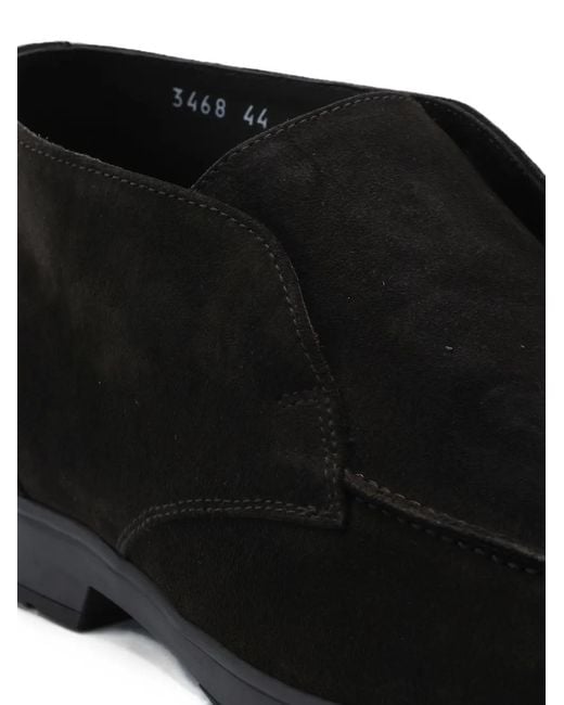 Doucal's Black Suede Desert Boots for men