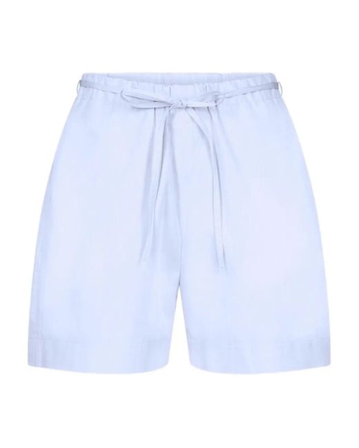 Loulou de Saison Blue Malone Drawstring Shorts
