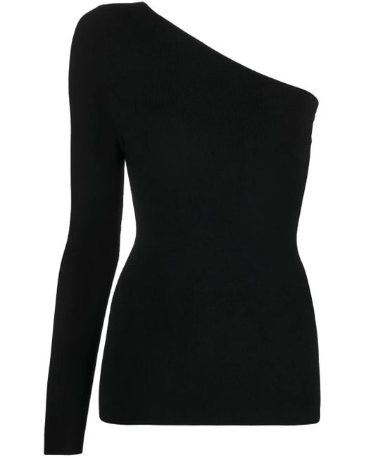Victoria Beckham Geribbelde Top in het Black