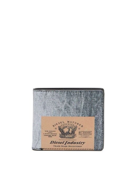DIESEL Gray Jackron Bi-fold Coin S Wallet for men