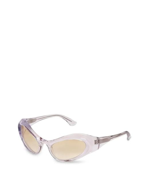 Henrik Vibskov White Lunettes De Soleil Scott À Monture Géométrique