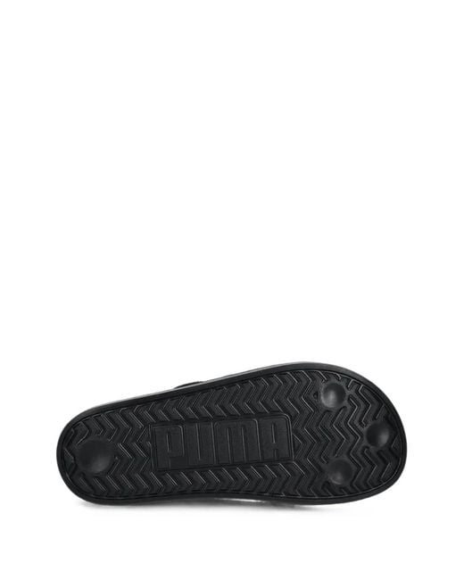 PUMA Black Claquettes Leadcat À Plateforme