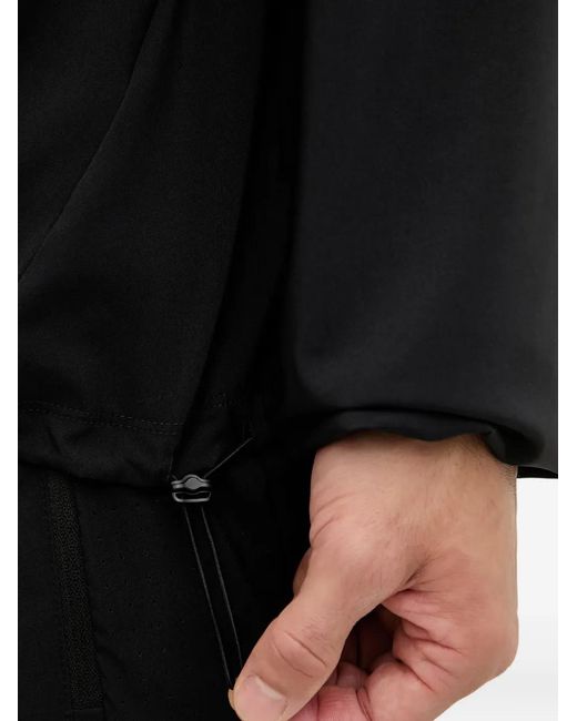 Adidas Black Adi365 Iconic Logo-Print Hooded Jacket for men