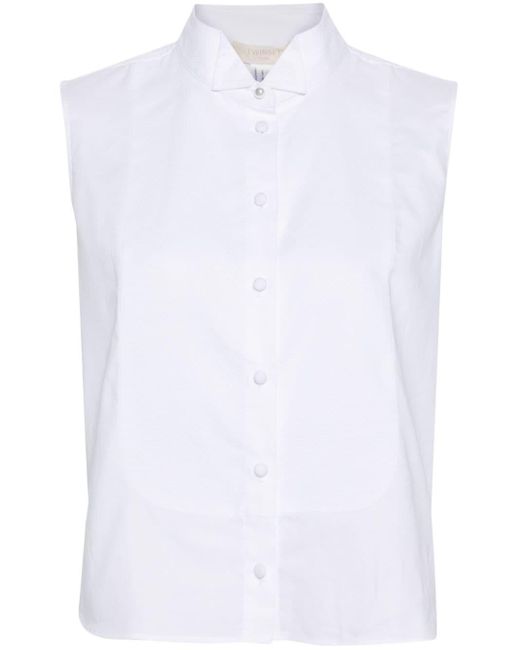 Twin Set Mouwloos Shirt in het White