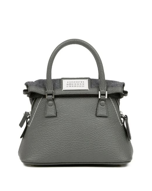 Maison Margiela Gray Mini 5Ac Classique Tote Bag