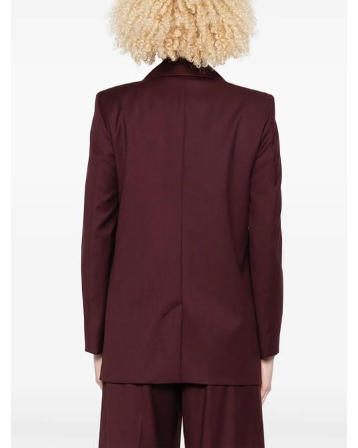 Marella Blazer Met Gekerfde Revers En Twee Knopen in het Purple