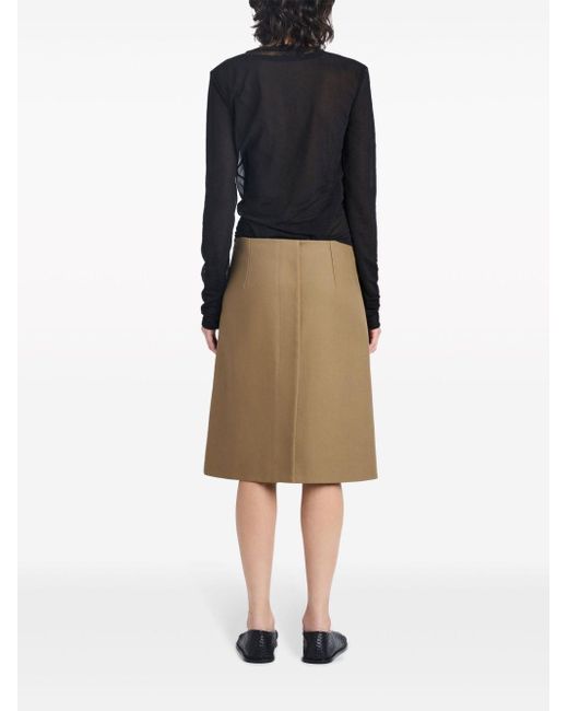 Proenza Schouler Natural Adele Midi Skirt