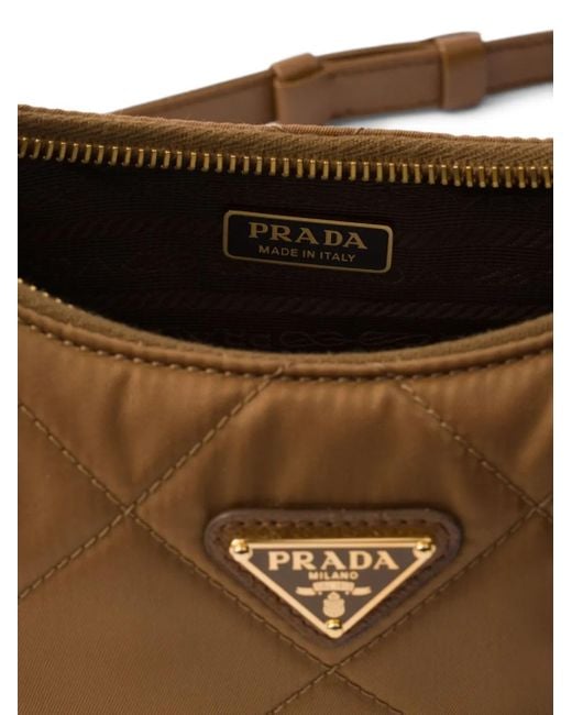 Borsa A Spalla Re-Edition Cha�Ne 1995 di Prada in Brown