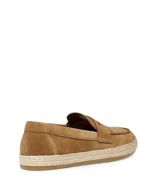 Geox White Pantelleria Suede Espadrille Loafers for men
